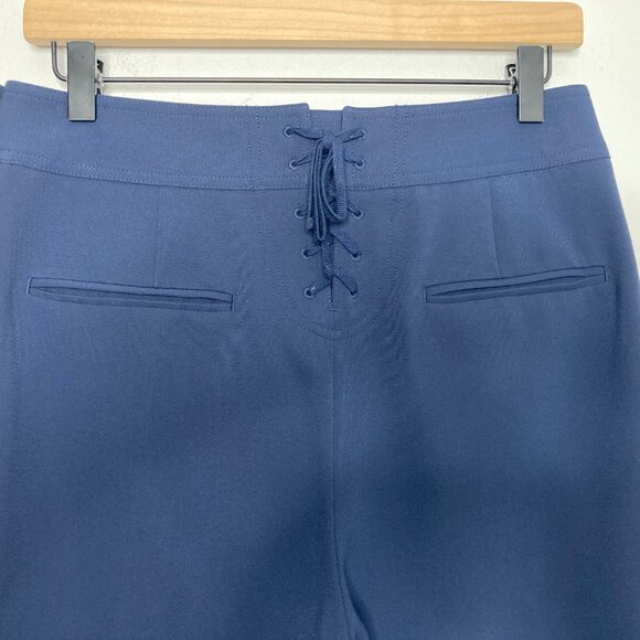Tory Burch Pants Womens 6 Navy Button Detail Cropped Sailor Nautical Minimalist - Picture 4 of 11